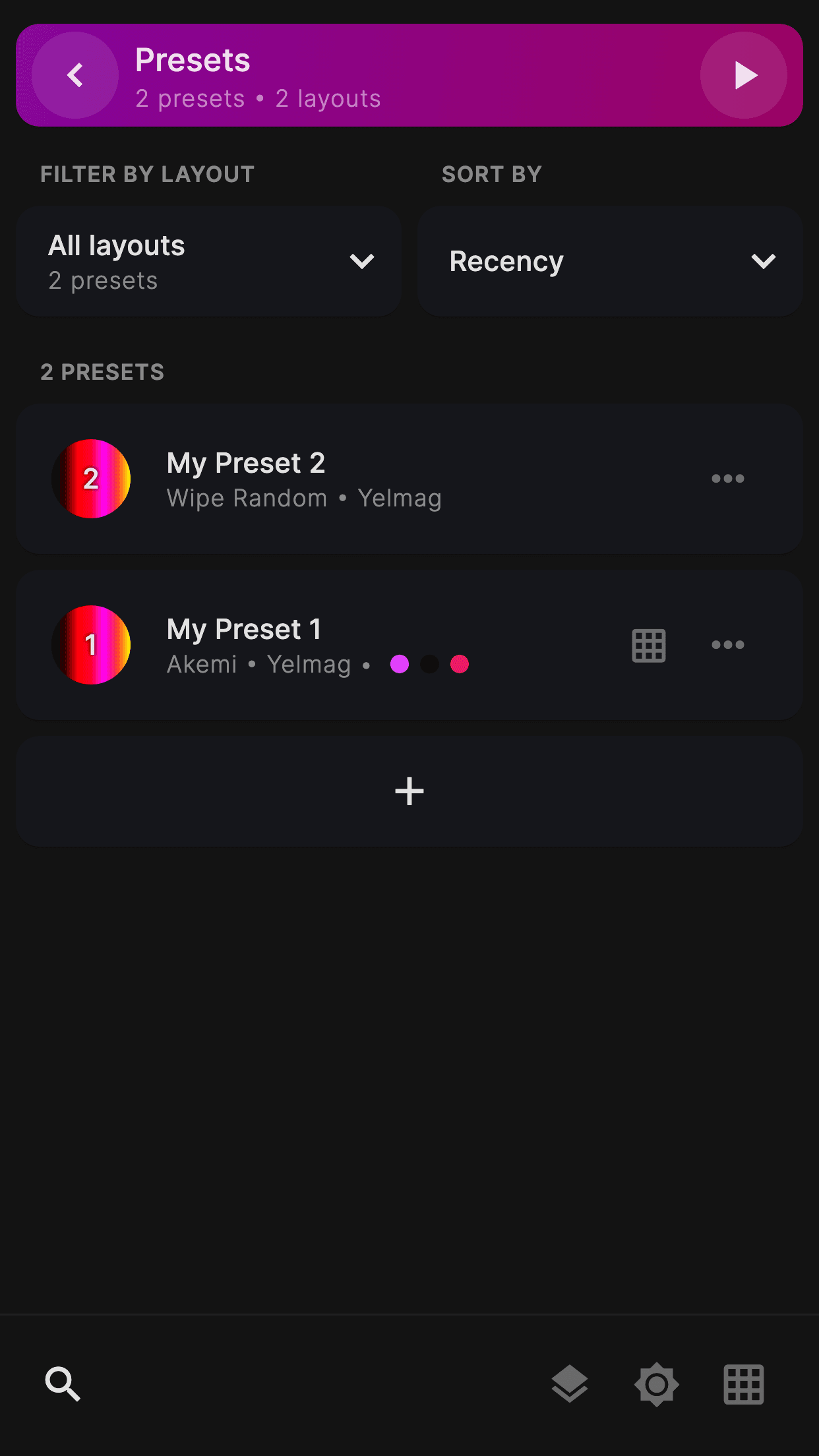 WLED+ Presets Management