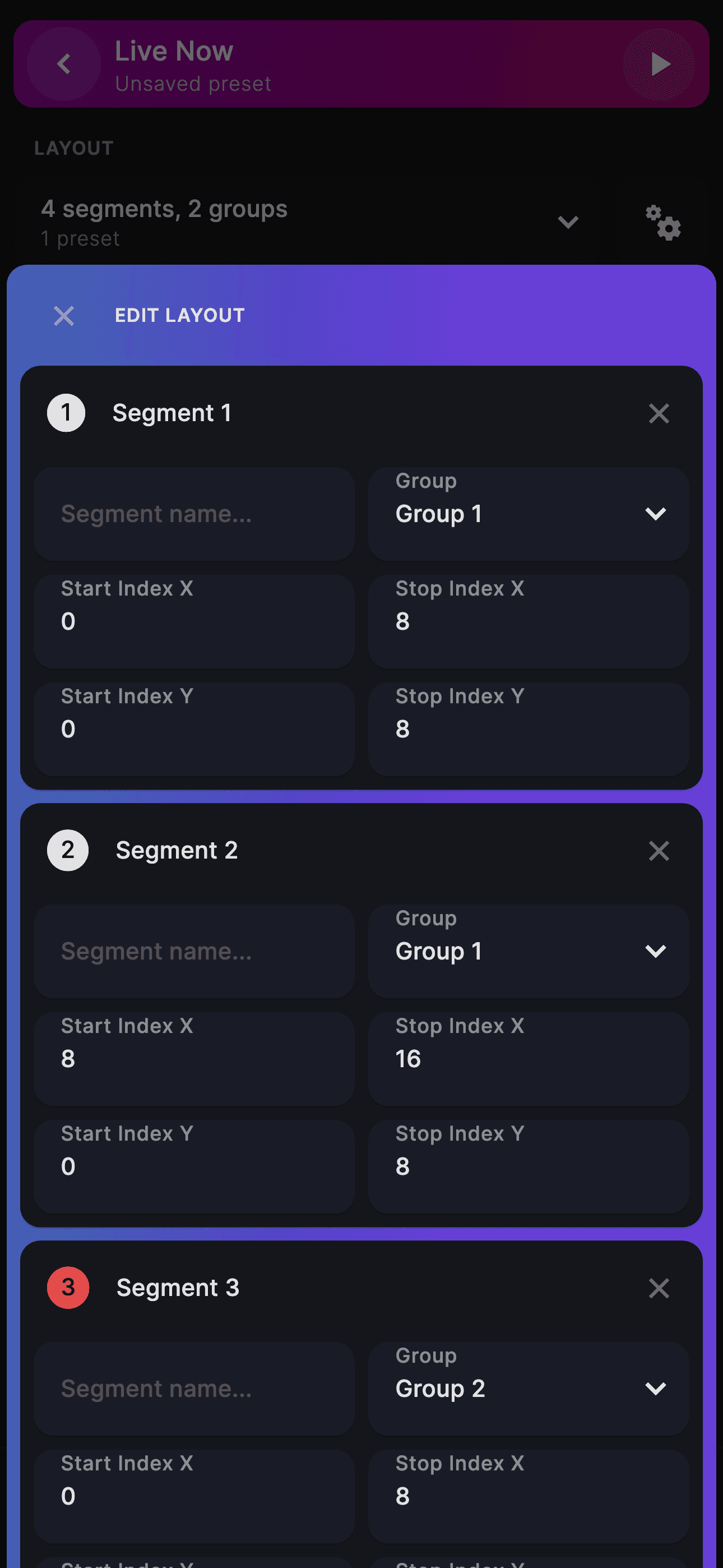 WLED+ Layout Management