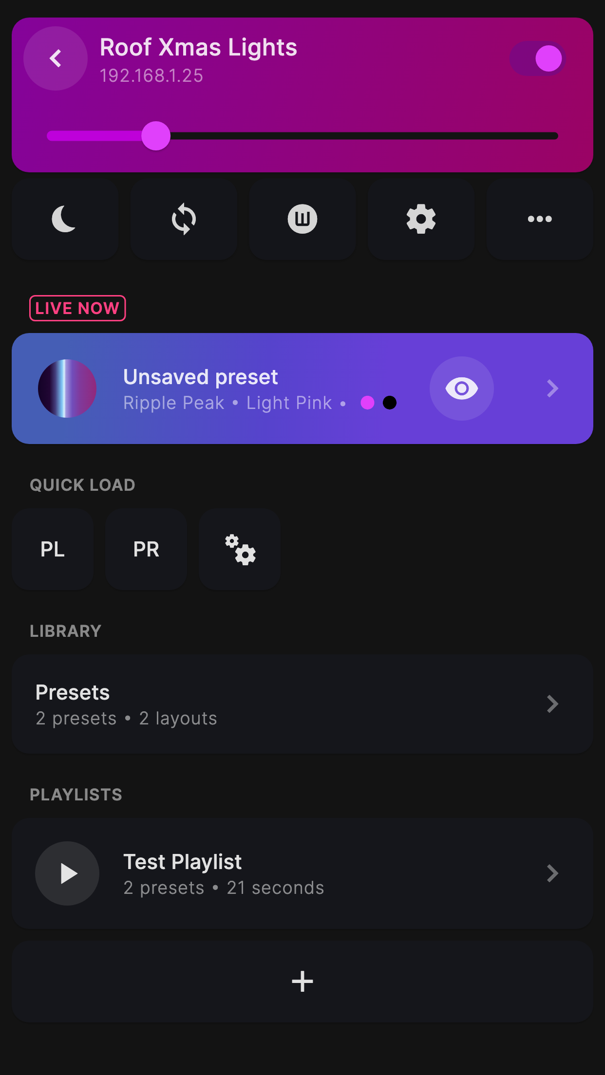 WLED+ Native UI