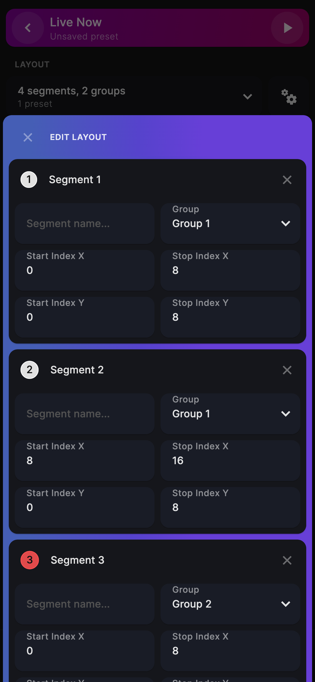 WLED+ Layout Management